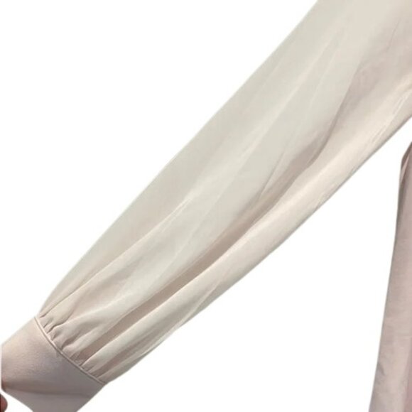 Calvin Klein long sheer sleeve shift dress light baby pink women's size 8 - Picture 5 of 7